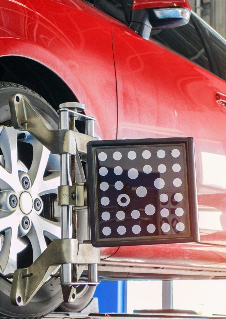 A vehicle having its wheels aligned - Wheel Alignment Killingworth | Westmoor MOT Centre